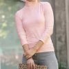 42POPS | Ash Blush Fitted Turtleneck Top - Women