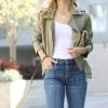 42POPS | Khaki Belted Moto Jacket - Women