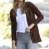 42POPS | Americano Ribbed-Detail Snap-Button Cardigan - Women