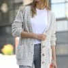42POPS | Bone Popcorn Pocket Cardigan - Plus
