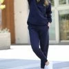 42POPS | Navy Pocket Hoodie & Sweatpants - Women
