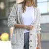 42POPS | Bone Popcorn Button-Up Pocket Cardigan - Women