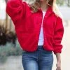 42POPS | Ruby Fleece Snap-Button Pocket Jacket - Women