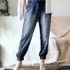 42POPS | Midnight Chambray Drawstring Pocket Joggers - Women