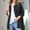 42POPS | Black Pocket Oversize Shacket - Women
