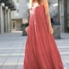 42POPS | Ash Rose Sleeveless Tiered Maxi Dress - Women