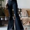 42POPS | Black High-Rise Flare Jeans - Women