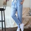 42POPS | Sky Chambray Pocket Paper-Bag Pants - Women