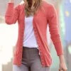 42POPS | Desert Rose Ribbed Long-Sleeve Snap-Button Cardigan - Women