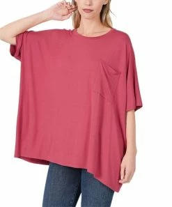 42POPS | Rose Oversize Box Tee - Women