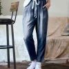 42POPS | Midnight Chambray Pocket Paper-Bag Pants - Women