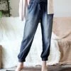 42POPS | Midnight Chambray Paper-Bag Pocket Joggers - Women