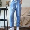 42POPS | Medium Chambray Drawstring Paper Bag Pants - Women