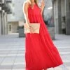 42POPS | Ruby Scoop Neck Sleeveless Tiered Maxi Dress - Women