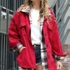 42POPS | Burgundy Corduroy Oversize Shacket - Women