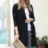 42POPS | Black Shirred Snap-Front Cardigan - Women