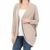 42POPS | Ash Mocha Wrap Cocoon Cardigan - Women