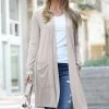 42POPS | Ash Mocha Slouchy Pocket Duster - Women
