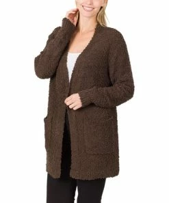 42POPS | Americano Popcorn Pocket Open Cardigan - Women