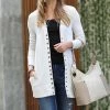 42POPS | Bone Rib-Hem Snap-Front Cardigan - Women