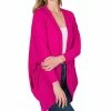 42POPS | Magenta Wrap Cocoon Cardigan - Women