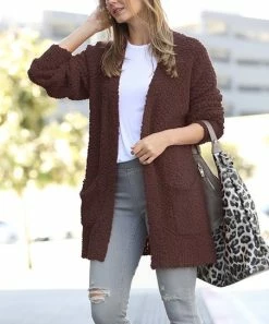 42POPS | Americano Popcorn Pocket Open Cardigan - Women