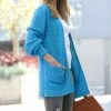 42POPS | Deep Sky Popcorn Pocket Open Cardigan - Women
