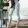 42POPS | Black Snake Leggings - Women