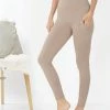 42POPS | Ash Mocha Wide-Waistband Pocket Leggings - Women