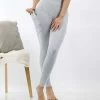42POPS | Heather Gray Wide-Waistband Leggings - Women
