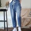 42POPS | Dark Chambray Drawstring Pocket Paper Bag Pants