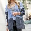 42POPS | Light Blue & Charcoal Denim Contrast Pocket Button-Front Jacket - Women