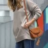 42POPS | Ash Mocha V-Neck Pocket Sweatshirt Tunic - Women
