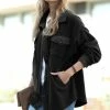 42POPS | Black Pocket Shacket - Women