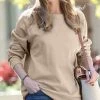 42POPS | Ash Mocha Crewneck Sweatshirt - Women