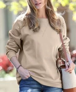 42POPS | Ash Mocha Crewneck Sweatshirt - Women