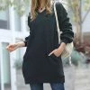 42POPS | Charcoal V-Neck Pocket Sweatshirt Dress - Women