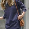 42POPS | Navy V-Neck Pocket Sweatshirt Tunic - Women