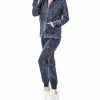 42POPS | Sapphire Mineral-Wash Zip-Up Hoodie & Joggers - Women