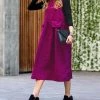 42POPS | Magenta Corduroy Sleeveless Midi Dress - Women