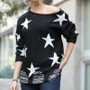 42POPS | Black & Ivory Start Distressed Sweater - Women