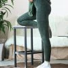 42POPS | Army Green Mineral Wash Leggings - Women