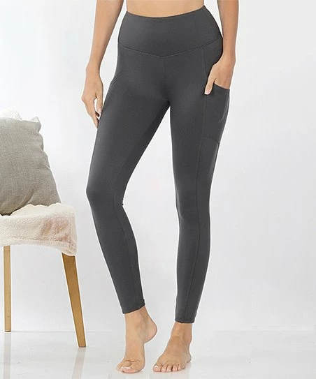 42POPS | Ash Gray Leggings - Women