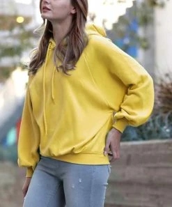 42POPS | Golden Wasabi Bishop-Sleeve Raglan Hoodie - Women