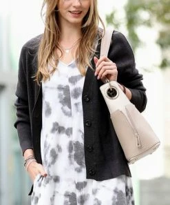 42POPS | Black Drop-Shoulder Button-Front Cardigan - Women