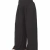 42POPS | Black Smocked-Waist Wide-Leg Pants - Plus