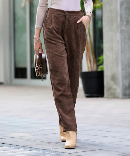 42POPS | Americano Corduroy Pocket High-Waist Pants - Women