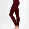 42POPS | Dark Burgundy Leggings - Women