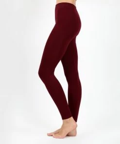 42POPS | Dark Burgundy Leggings - Women